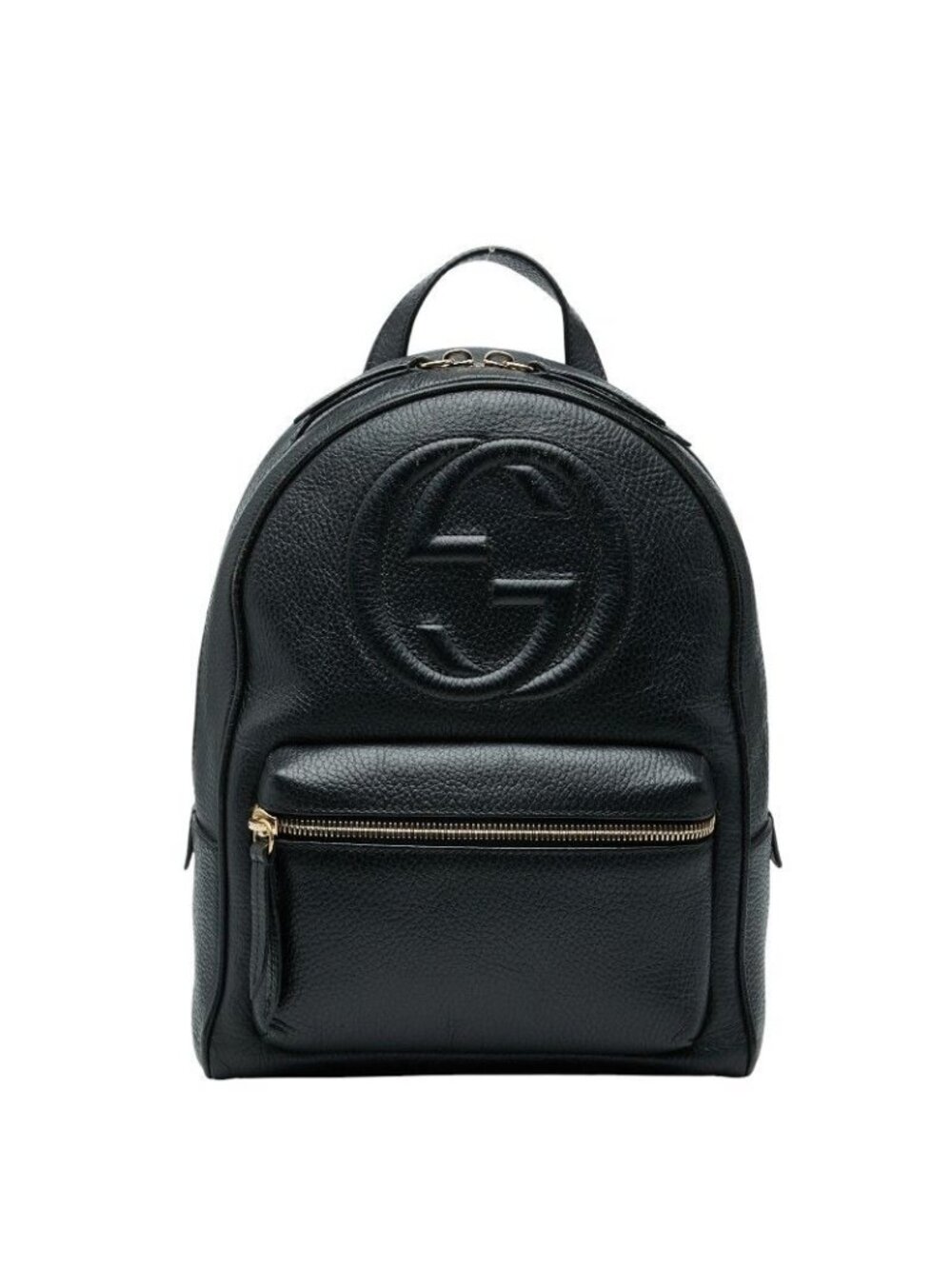 Gucci Soho Interlocking Backpack Black Leather